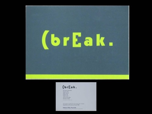 Break galerie peyroulet - peyroulet,