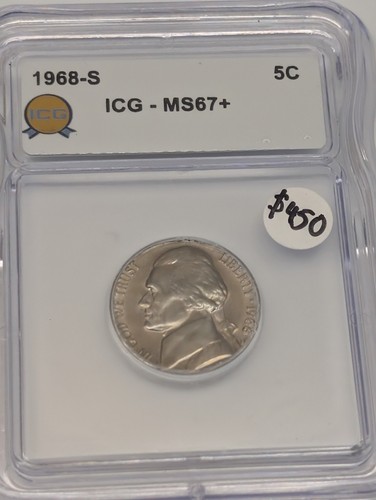 1968 jefferson nickel - jefferson, icg